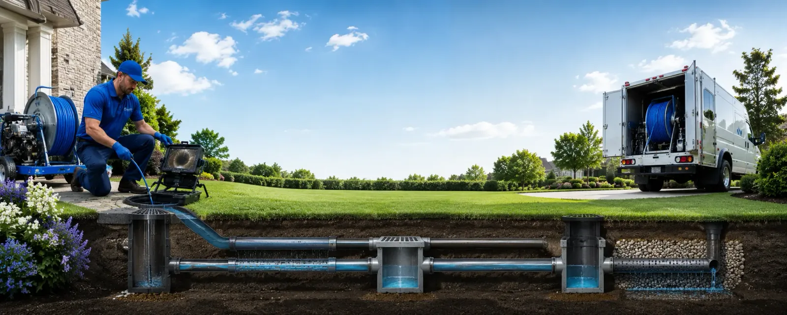 Outdoor drain cleaning information for Crestwood, IL